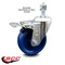 Service Caster 4 Inch Solid Polyurethane Wheel Swivel 1/2 Inch Stem Caster with Total Lock Brake SCC-TSTTL20S414-SPUS-121315 - alternate 2